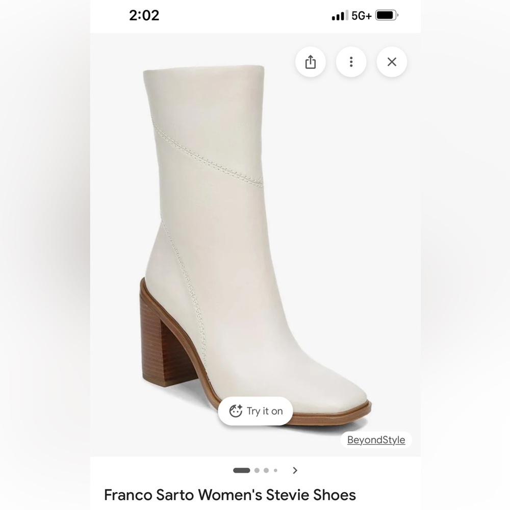 Franco Sarto Stevie shoes Boots ( leather) - Picture 11 of 11